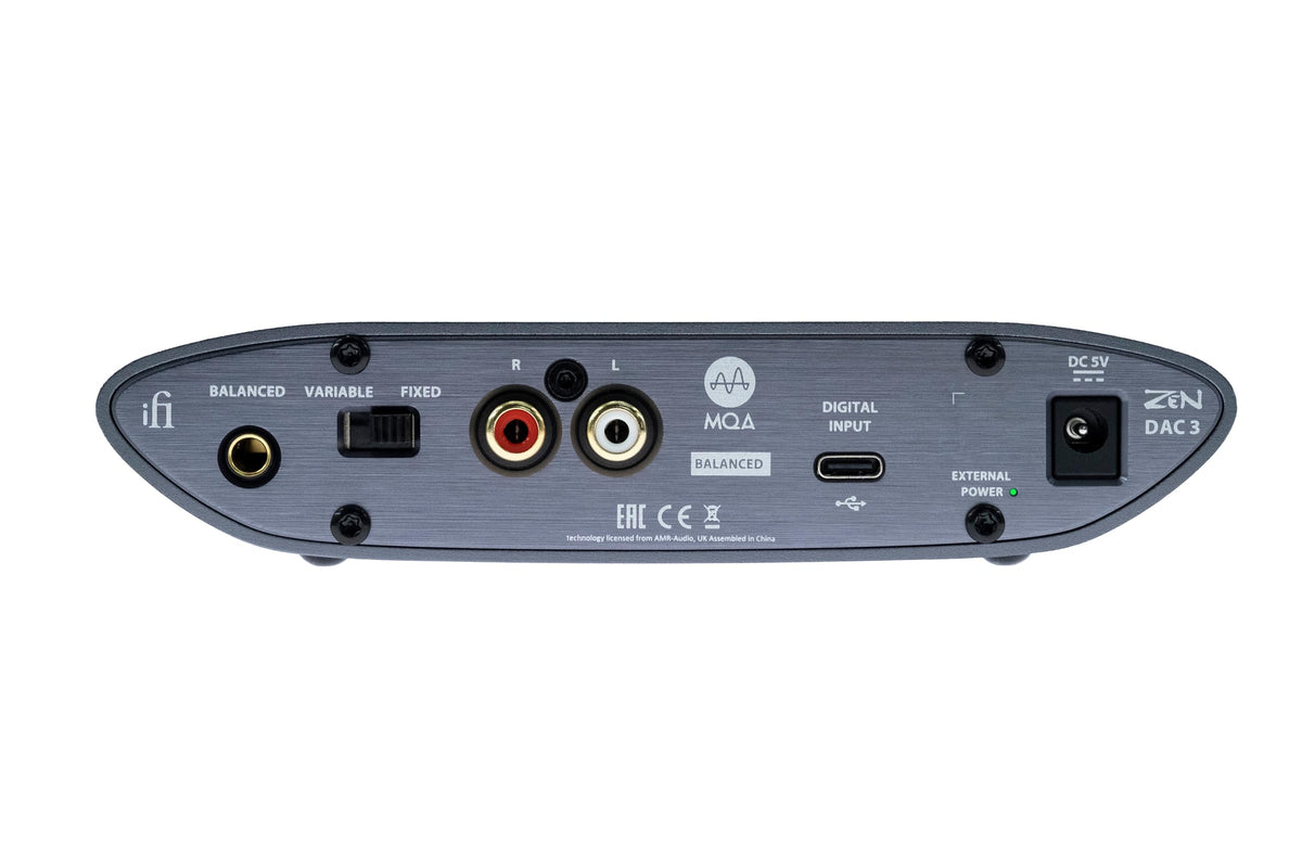 ifi Zen DAC 3 63mm and 44mm headphone outputs for versatile cans