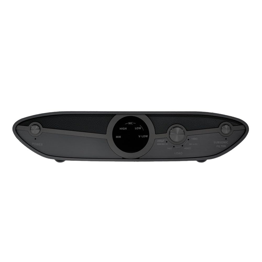 iFi Zen Phono 3 Black Stealth edition front view highlighting premium matte finish and design.