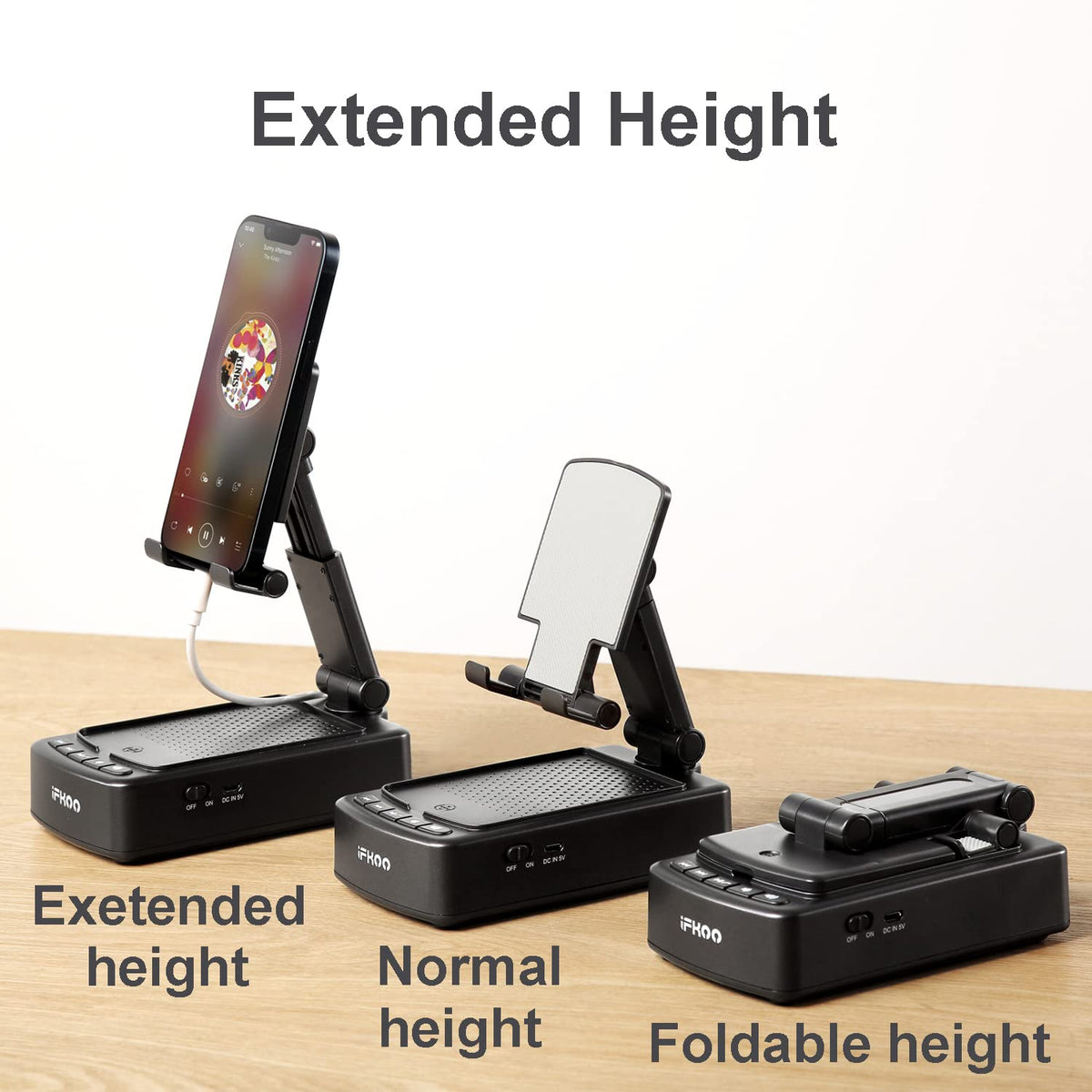 iFkoo size comparison with credit card showing portable scale and convenience