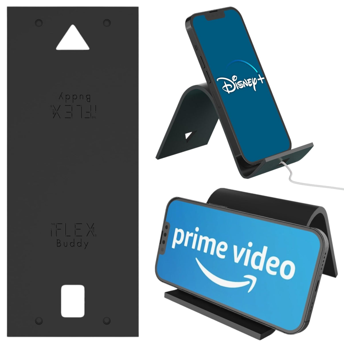 iFLEX Buddy front view showing packaging and compact design benefit
