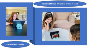 iFLEX Buddy supporting a small tablet in landscape for comfortable viewing