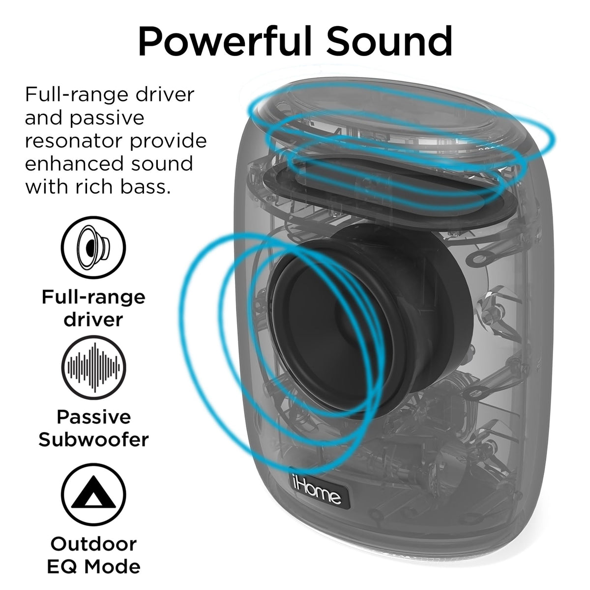 iHome iBT700 on a poolside towel demonstrating waterproof protection outdoors
