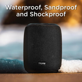 iHome passive subwoofer detail highlighting bass driver for richer low-frequency sound