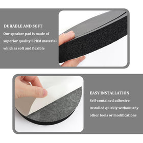 IHOTDER foam rings boost bass response and clarity during on-the-road music.
