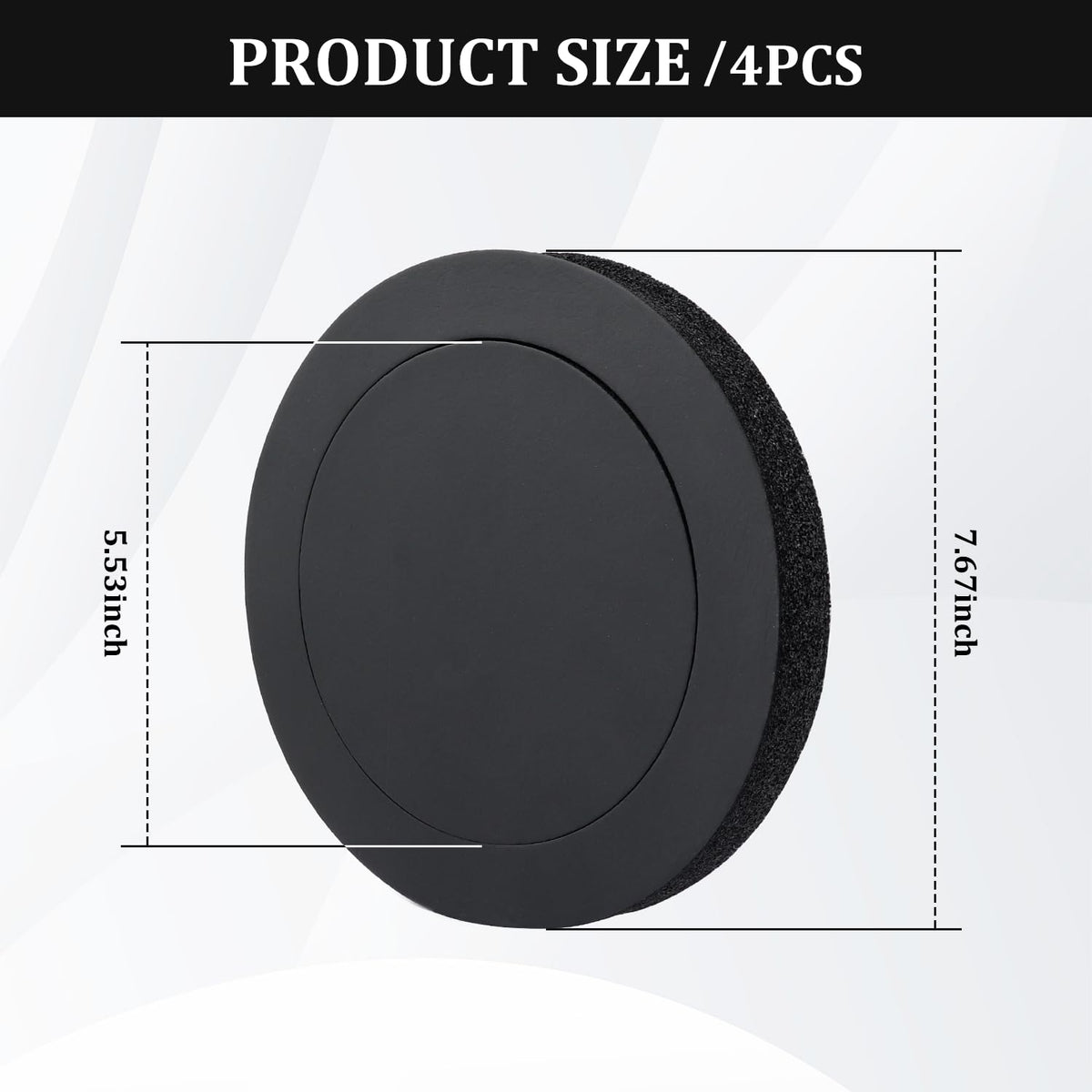 IHOTDER self-adhesive gasket for 6-7 inch speakers enables quick, tool-free installation.