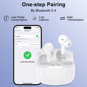 iHoto open charging case with earbuds showing fast recharge benefit