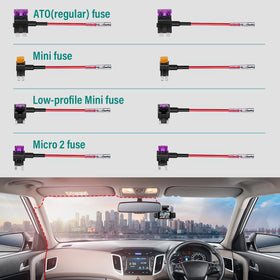 IIWEY dash cam hard wire kit compact packaging for easy setup