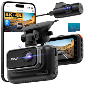 IIWEY front 4K dashcam captures sharp license plates day and night