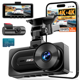 IIWEY front dash cam in 4K captures clear road footage for easier incident review