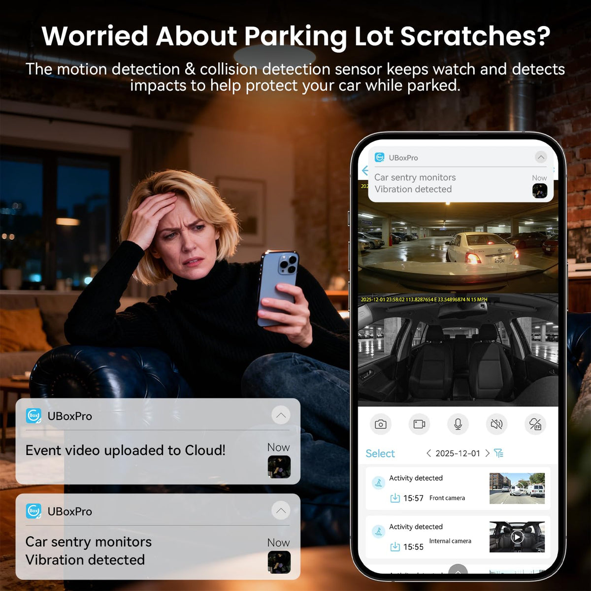 IIWEY L9 cloud storage safeguards important footage against SD loss or tampering