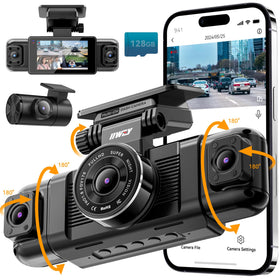 IIWEY N5 front camera view provides 360-degree coverage for safe driving