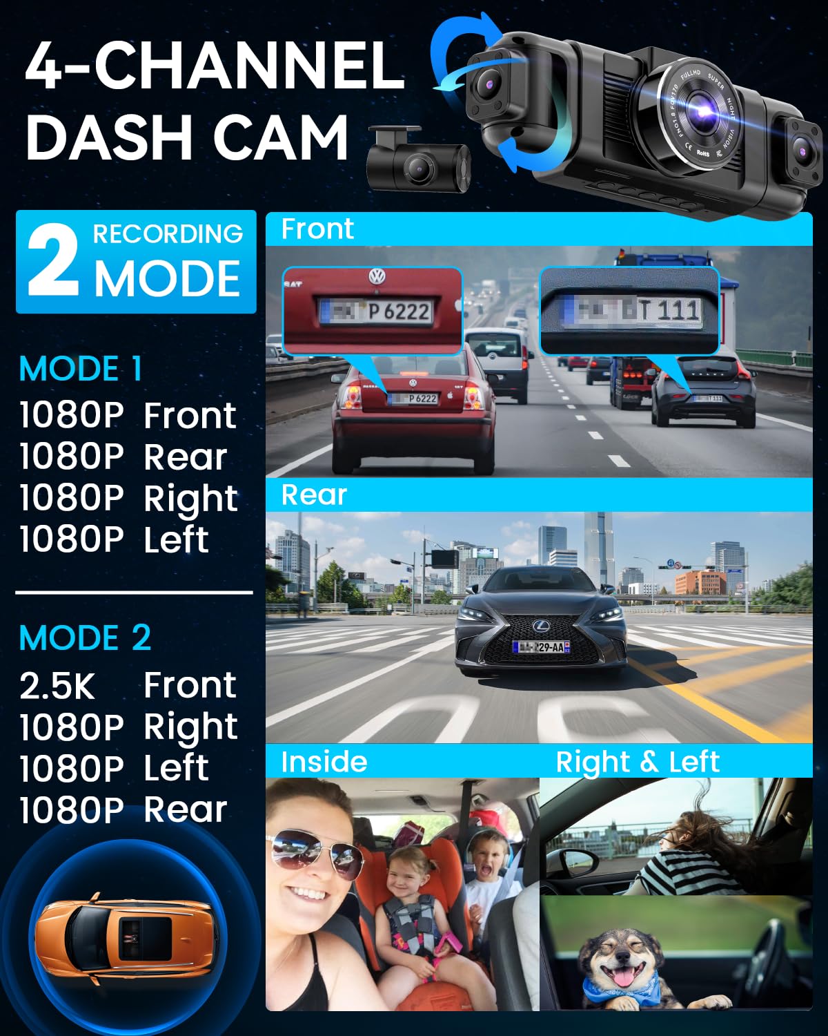 IIWEY N5 left-side camera captures wide angles for edge-to-edge awareness