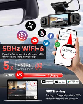 IIWEY N5 PRO WiFi 6 enables fast transfer to your phone for quick review.