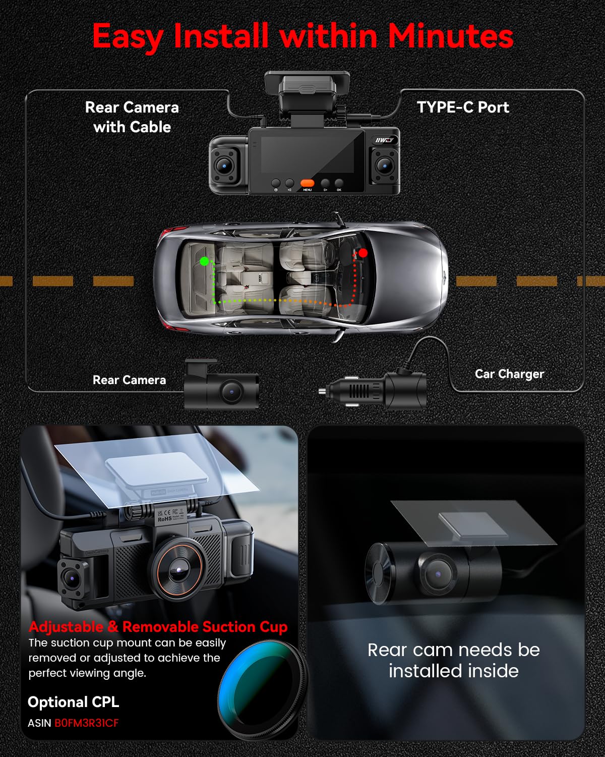 IIWEY N6 included accessories and card for setup