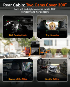 IIWEY N9 right side camera helps monitor blind spots during trips.