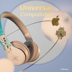iJoy Disney Frozen headphones with built-in mic and controls for hands-free use.