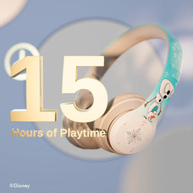 iJoy Disney Frozen headphones side view highlighting adjustable headband and comfortable fit.