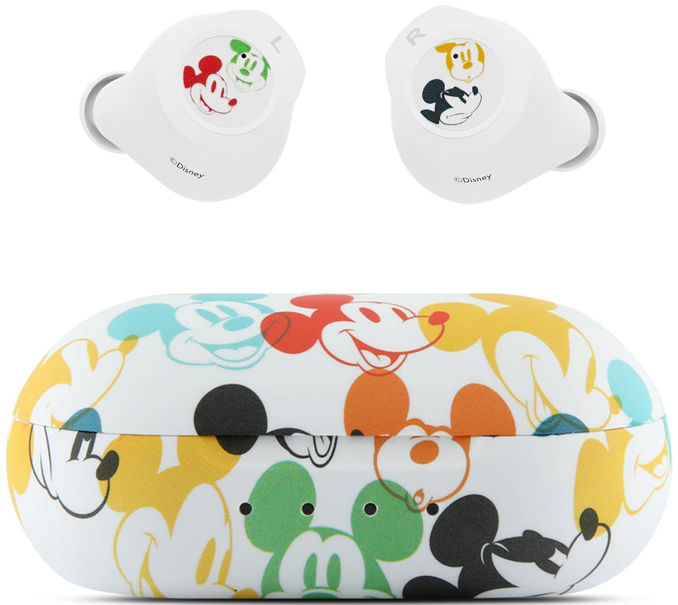 iJoy Disney Mickey Earbuds charging case keeps you powered on the go.