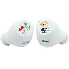 iJoy Disney Mickey Earbuds side profile shows compact design for travel.