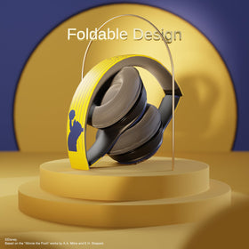 iJoy Disney Pooh headphones with rechargeable battery for all-day use