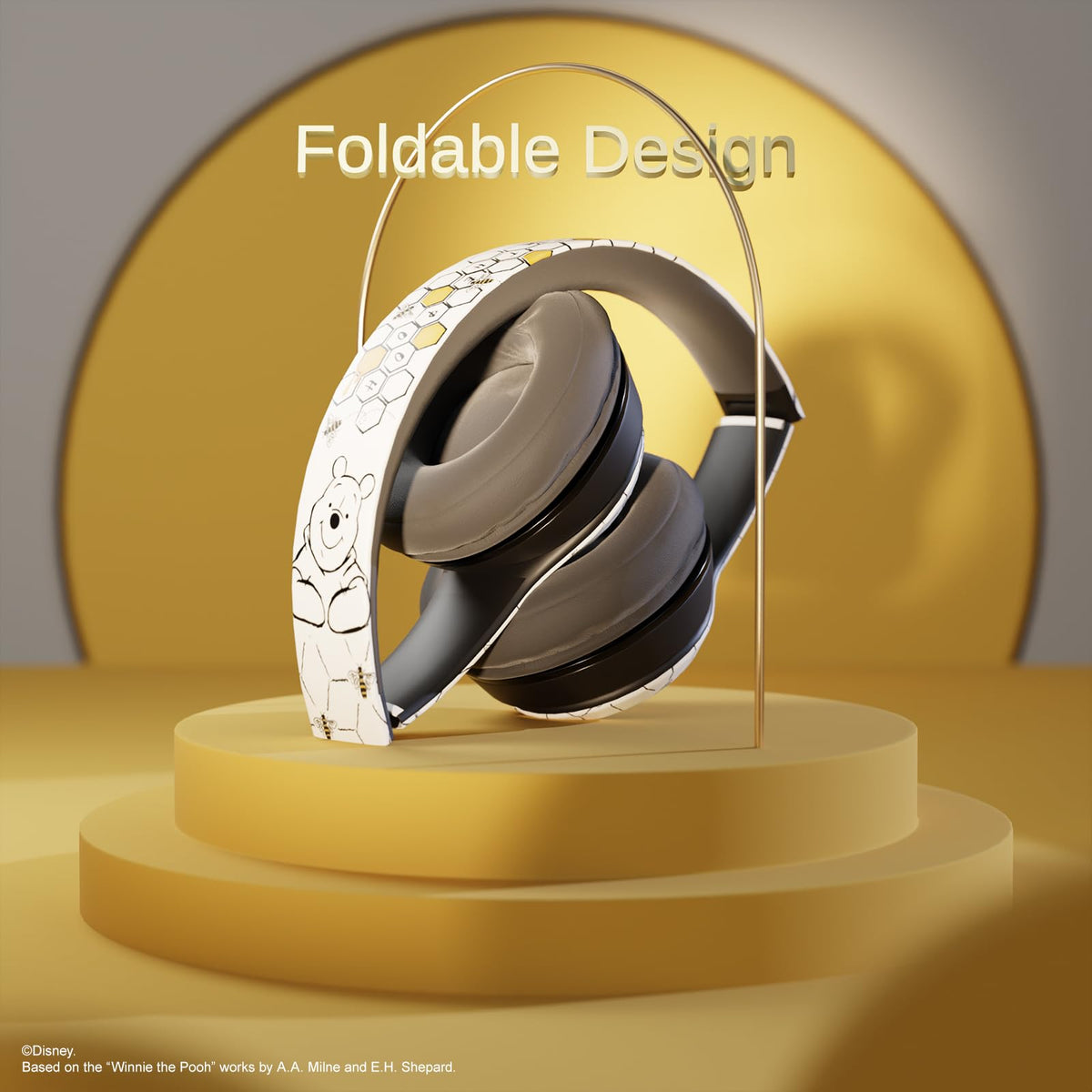 iJoy Winnie the Pooh headphones with micro SD slot for offline playback