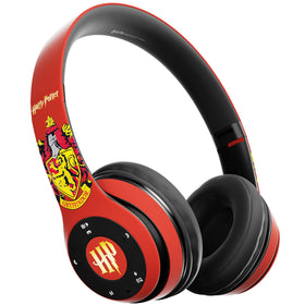 iJoy Gryffindor headphones folded for compact travel and easy storage.