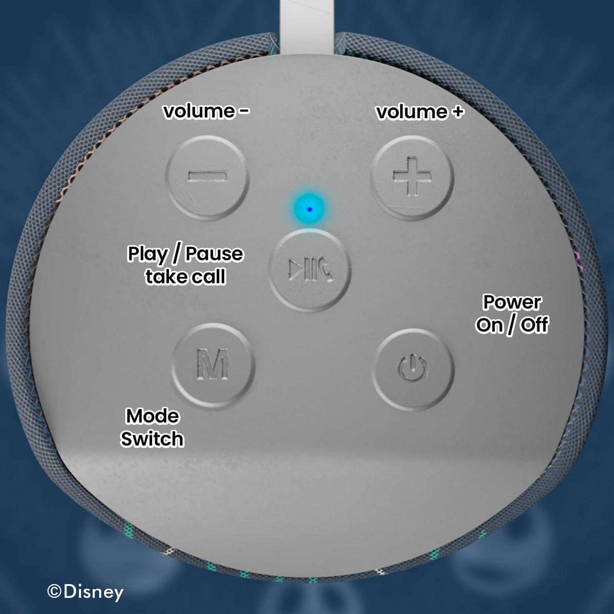 iJoy IPX4 waterproof Bluetooth speaker for poolside or rain-ready use