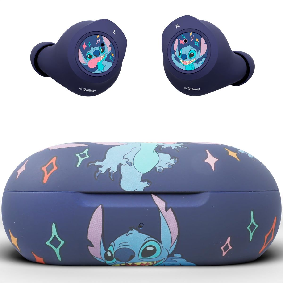 iJoy Stitch front packaging showing official Disney branding and fun design benefits portability