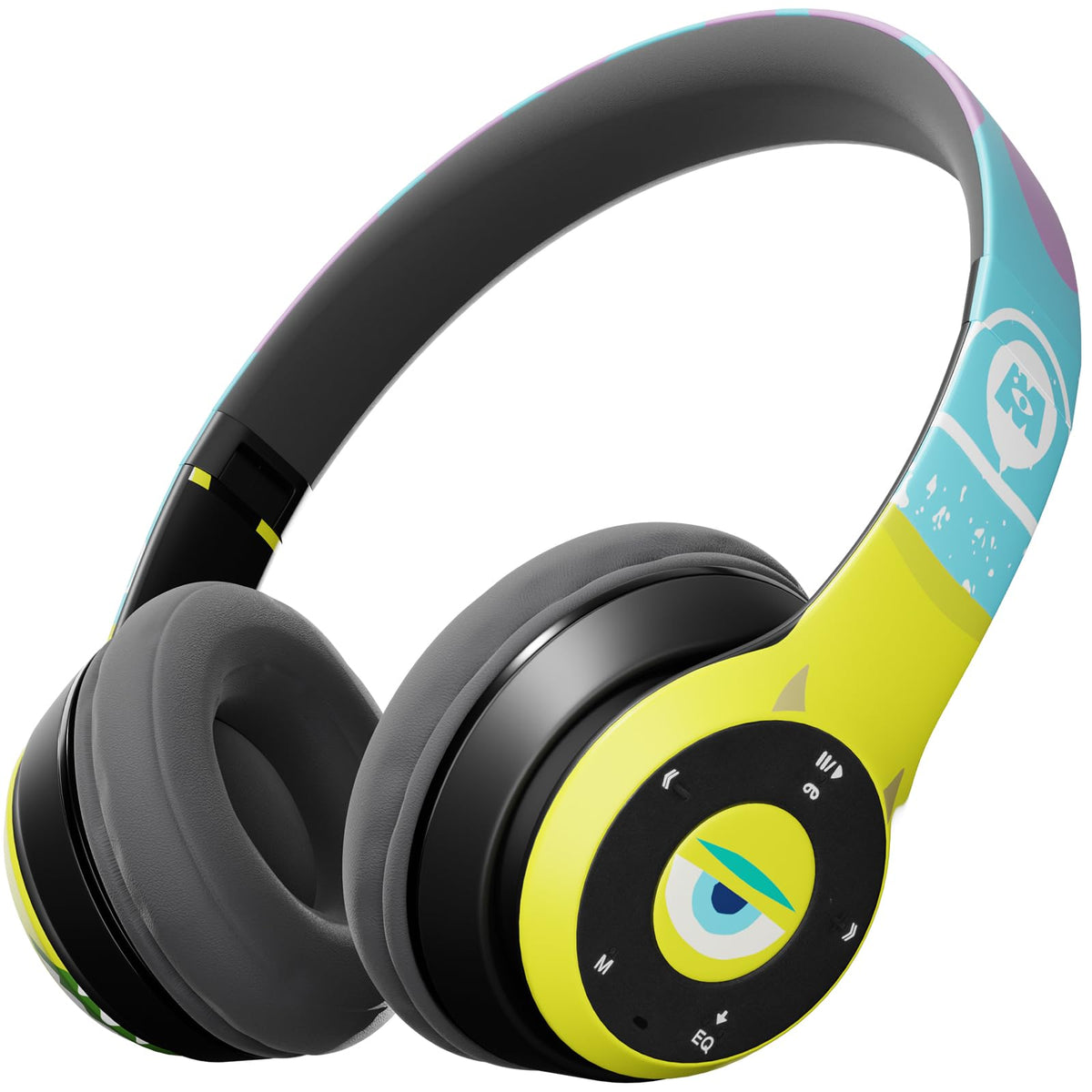 iJoy Monsters Inc headphones in over-ear design for immersive home listening.