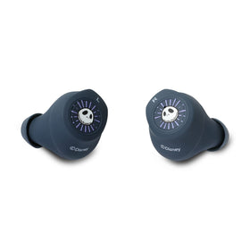 iJoy charging case open revealing earbuds and organized storage convenience