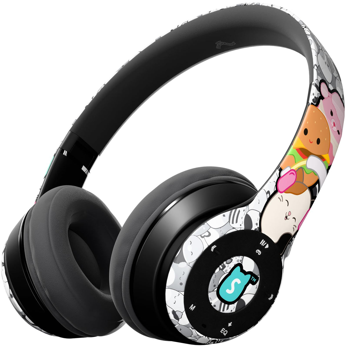 iJoy Squishmallows Bluetooth headphones foldable for compact travel and storage