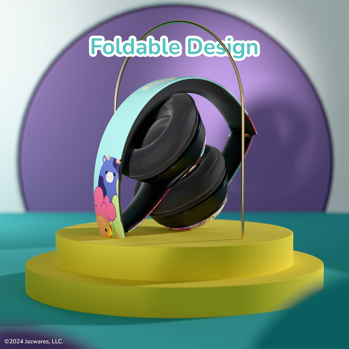 iJoy Squishmallows headphones built-in radio