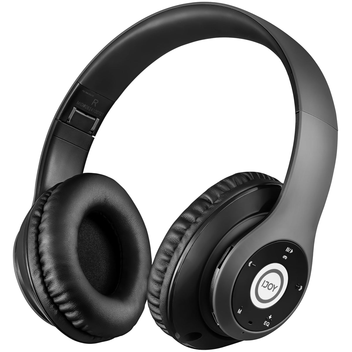 iJoy Stealth over-ear headphones folded for compact travel