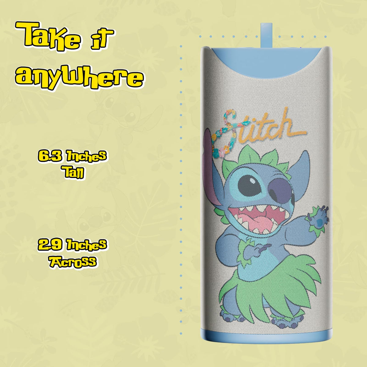 iJoy Stitch offers 3 hours of playtime for quick trips.