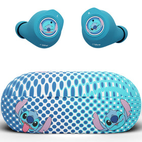 iJoy Stitch front view showing earbuds and playful design, great for fans