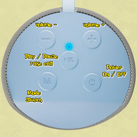iJoy Stitch speaker with USB and memory slots for offline playlists.