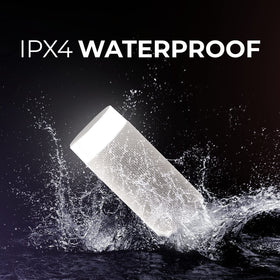 iJoy tiki speaker IP66 protection guards against rain and dust.