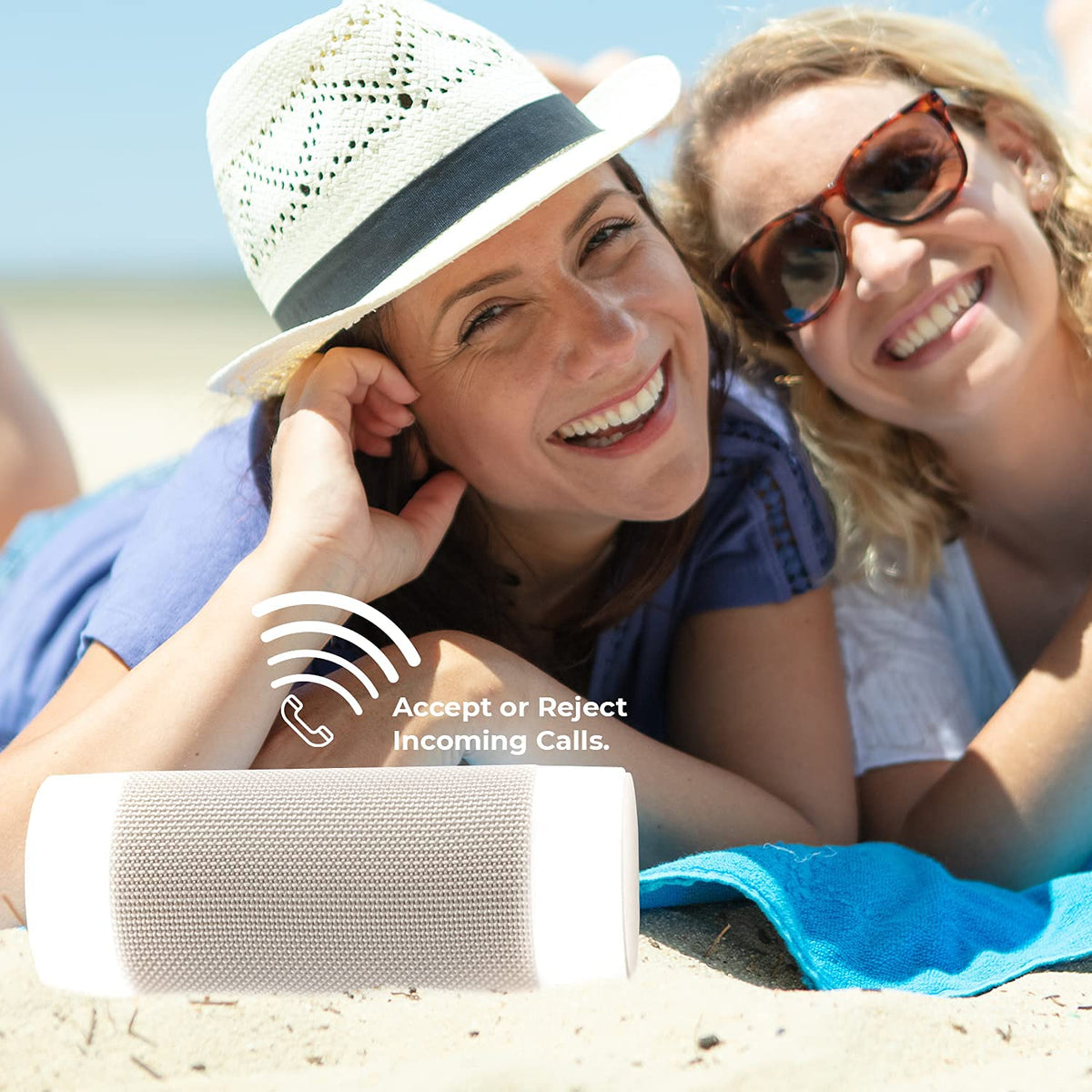 iJoy tiki speaker outdoor mood light complements parties and paths.