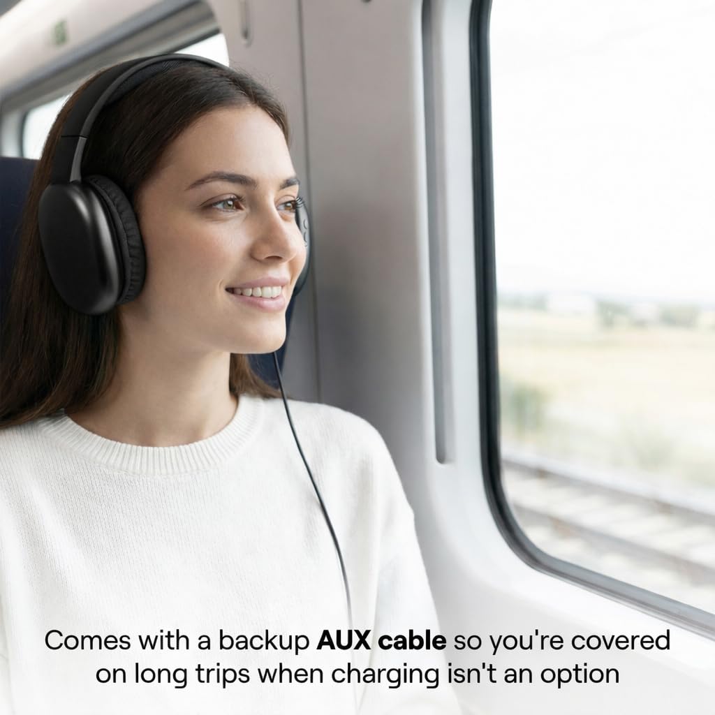 iJoy Ultra Wireless Headphones cushioned ear cups provide gentle pressure relief.