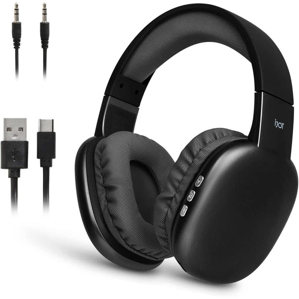 iJoy Ultra Wireless Headphones on-ear cups offer comfortable all-day listening.