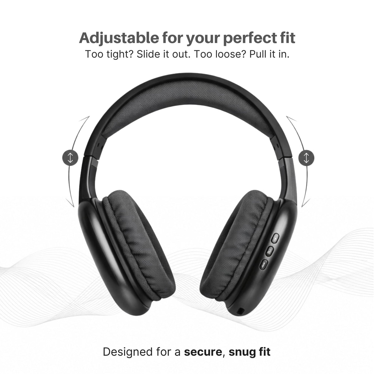 iJoy Ultra Wireless Headphones SD slot supports offline media playback.