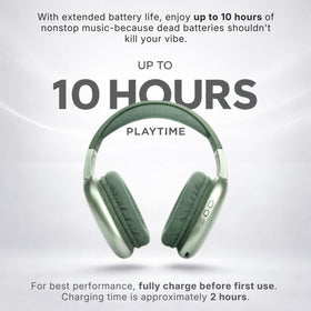 On-ear controls on iJoy headphones demonstrate easy volume and track management