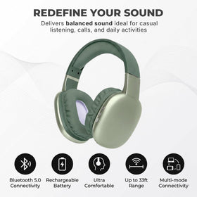 Built-in microphone on iJoy headphones enables clear calls during work or class