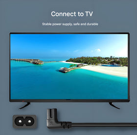 IJP 18AWG durable power cord supports daily TV use.