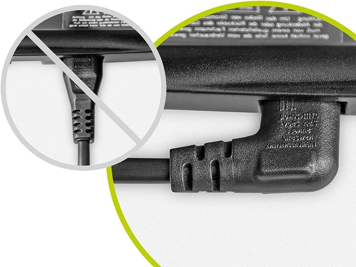IJP Samsung-compatible power cable for stable TV power connections.