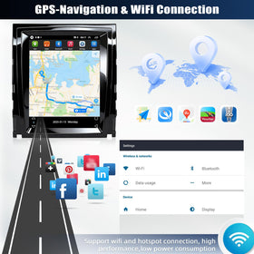 IKASEFU FM RDS radio with DSP EQ for customized sound in the cabin