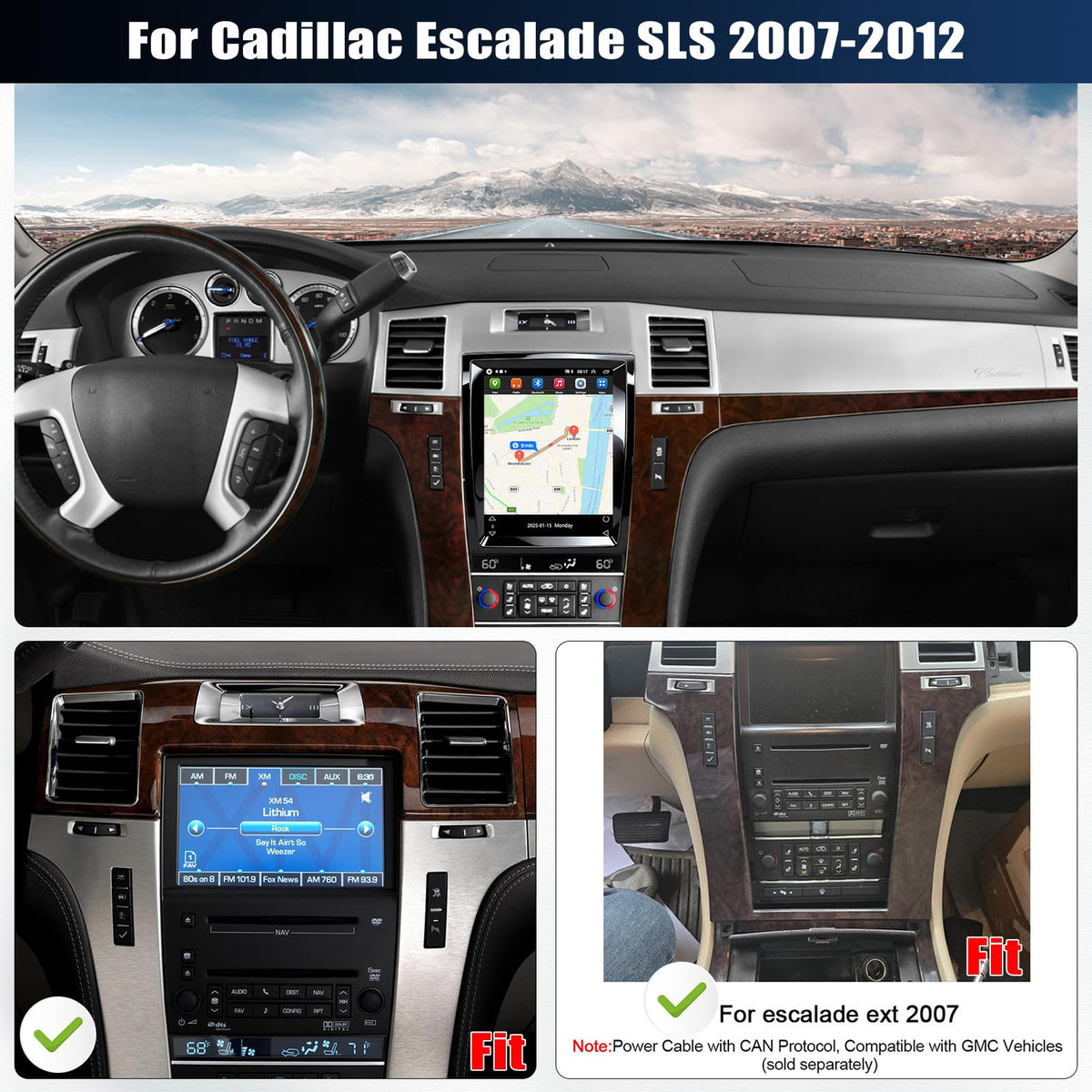 IKASEFU wireless CarPlay and Android Auto setup on the dash supports hands-free control