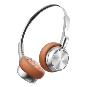 iKF R1 retro metal design shown on a brown headset for stylish wireless listening