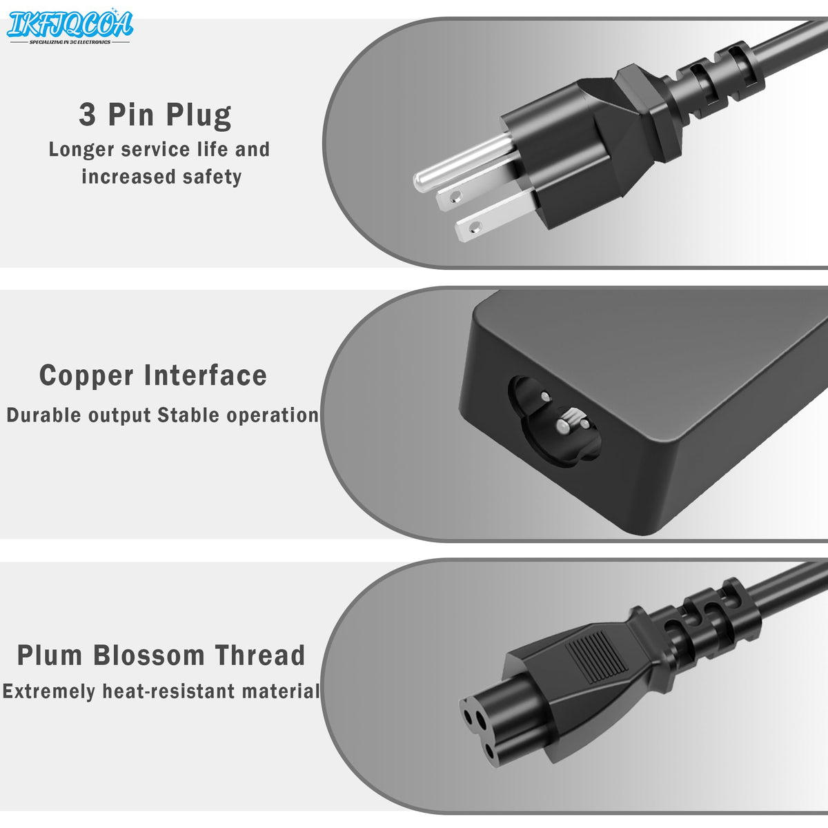 IKFJQCOA Chromebook-compatible Type-C adapter, convenient for classroom and home use.