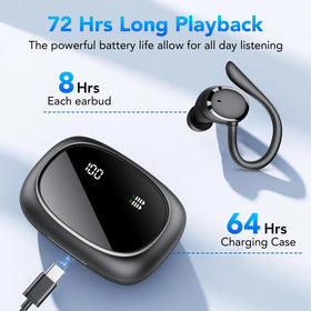 IKG Ear Buds Bluetooth 5.3 with ceramic antenna stays stable.